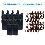 10 Radio Wln KD-C1 + 10 Manos Libres