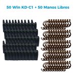 50 Radio portatil Wln KD-C1 + 50 Manos Libres